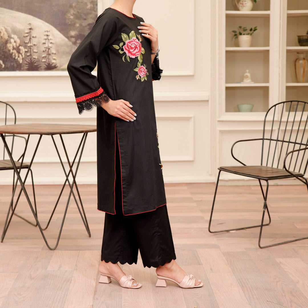 2PC Chikan Fabric Embroidered Suit PS4950