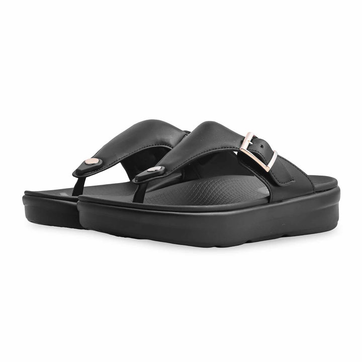 Black Formal Chappal PU0368