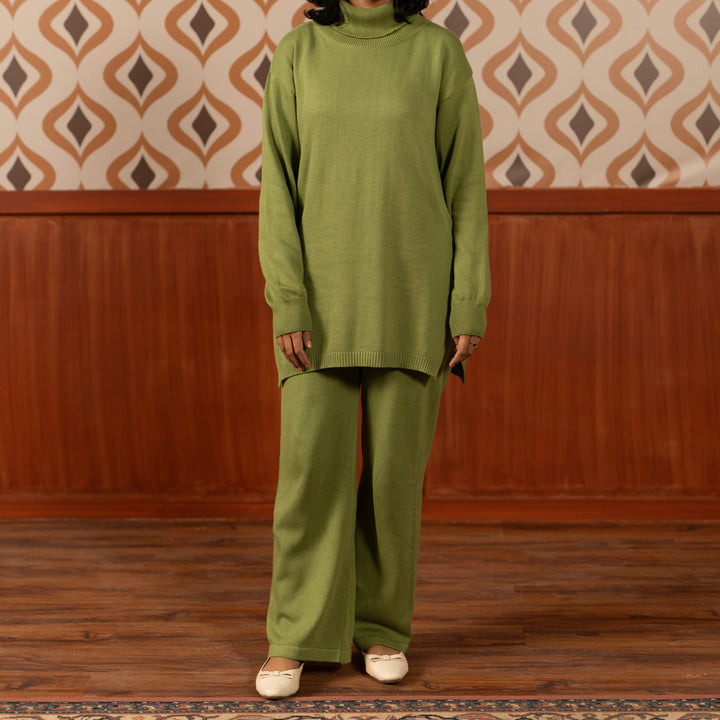 Green Cotton Co-ord Set PW4858