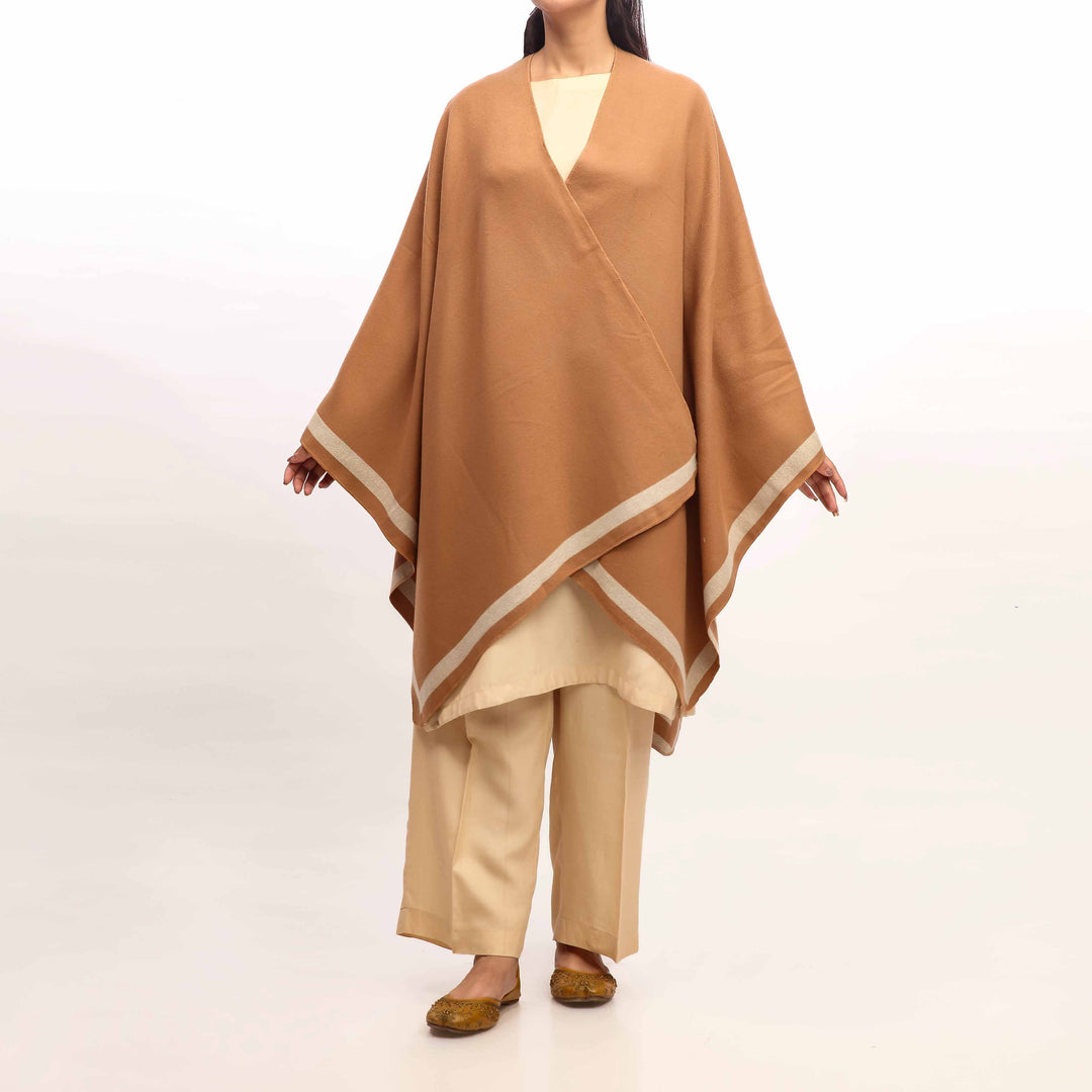 Brown Winter Cape Shawl PW4916