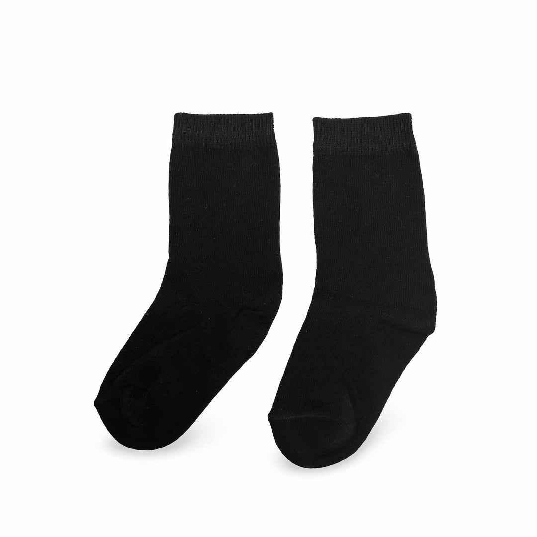 Kids Black Long Socks S01704