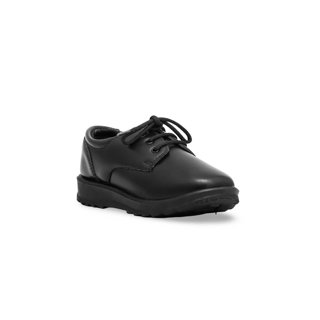 Boys Black School Shoes SK1059