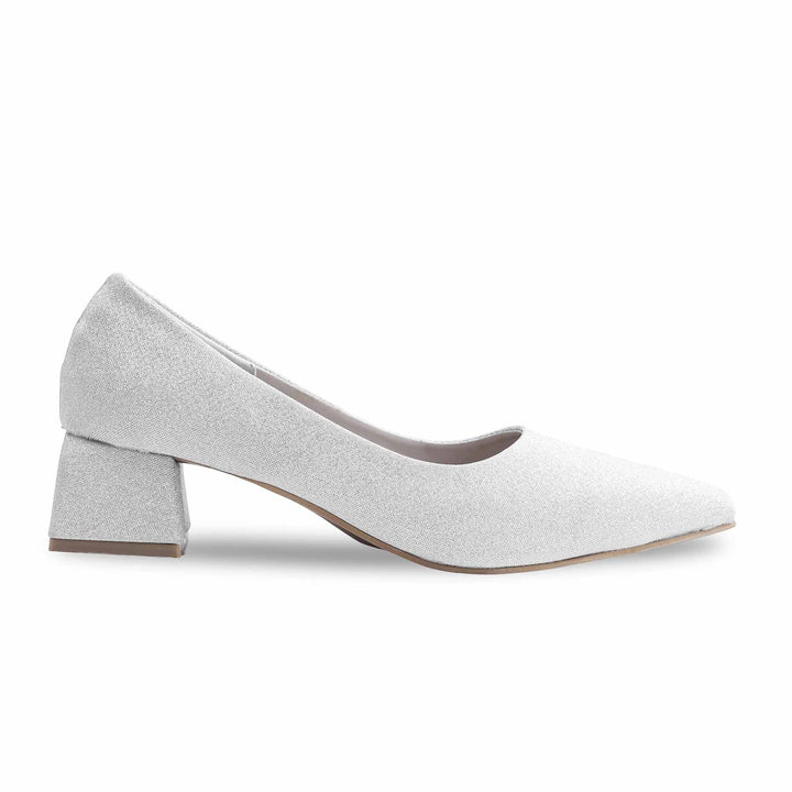 Silver Court Shoes For Women WN7390