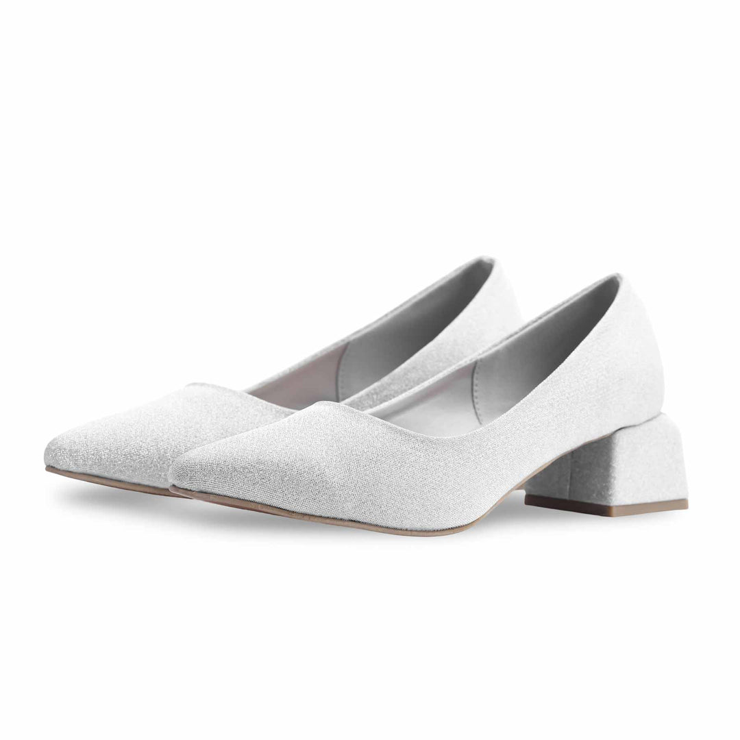 Silver Court Shoes For Women WN7390