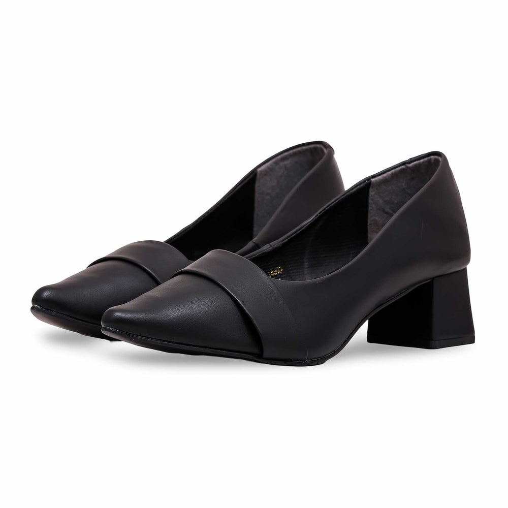 Black Winter Court Shoes WN7404