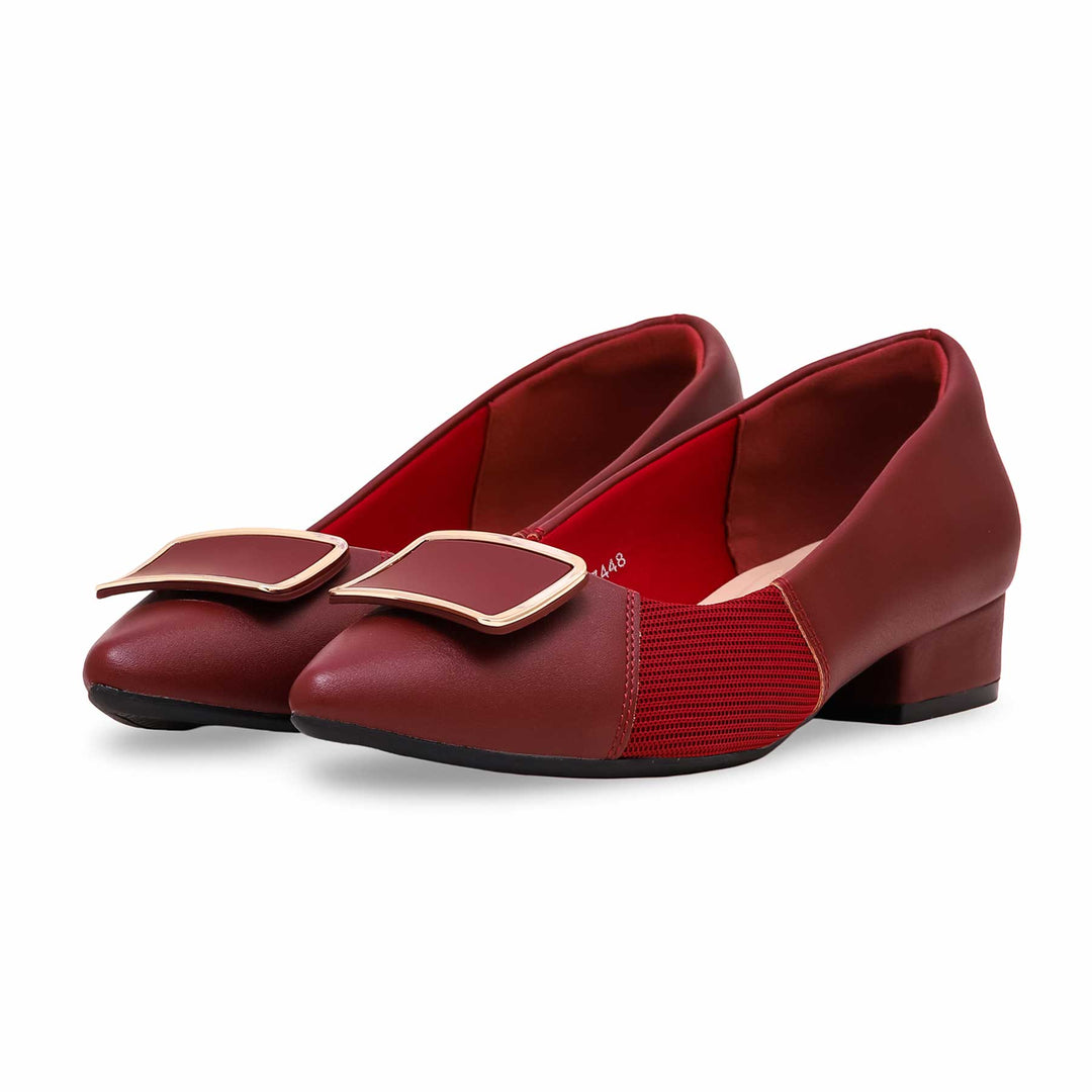 Burgundy Court Shoes WN7448