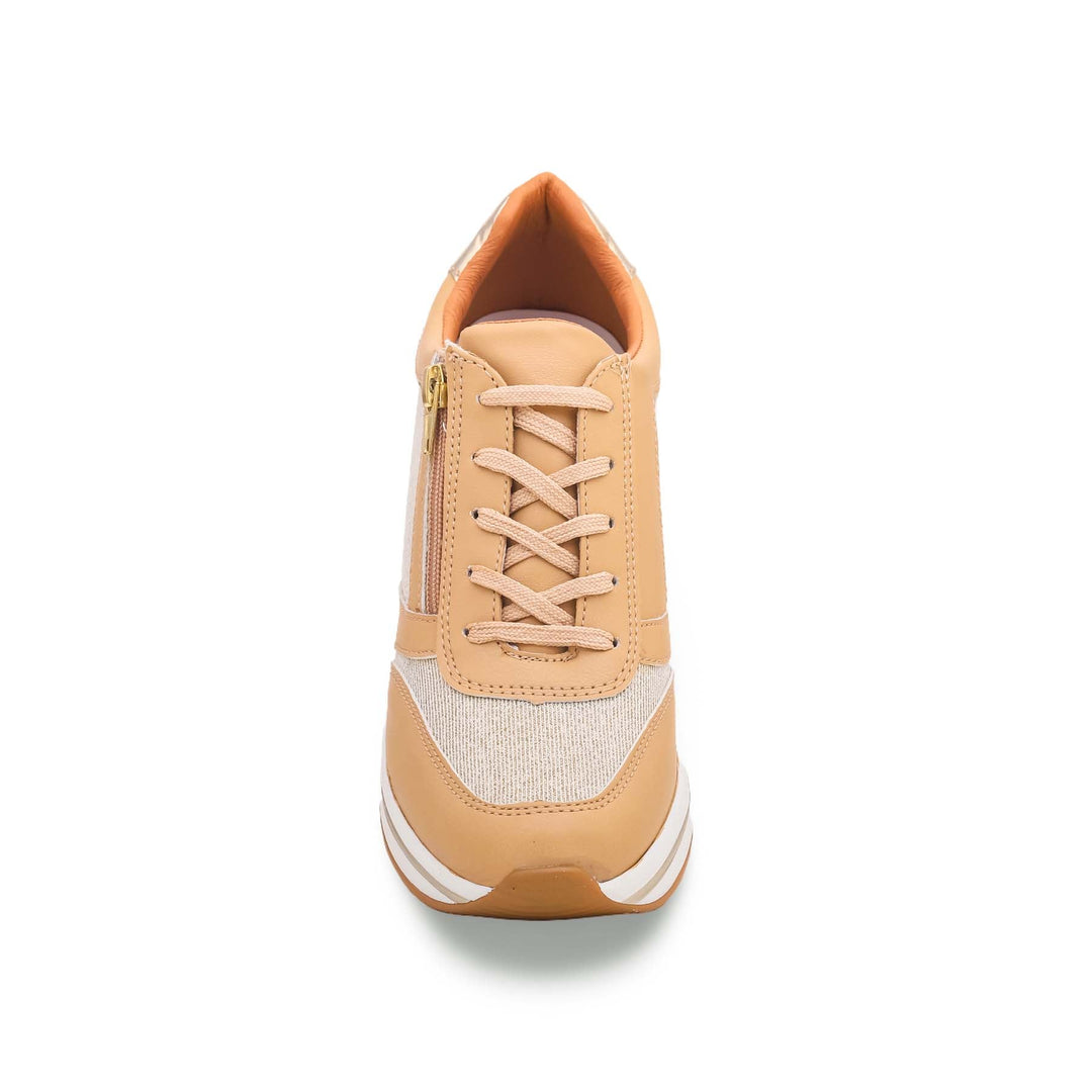 Golden Zip and Lace-Up Sneaker AT7297