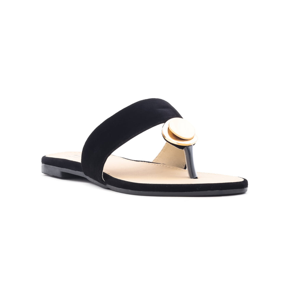 Black Casual Chappal CL1235