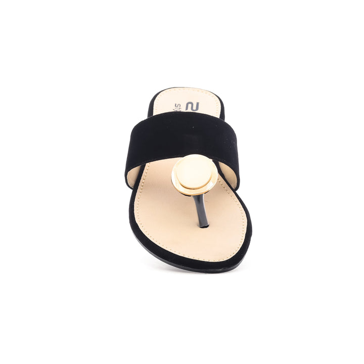 Black Casual Chappal CL1235