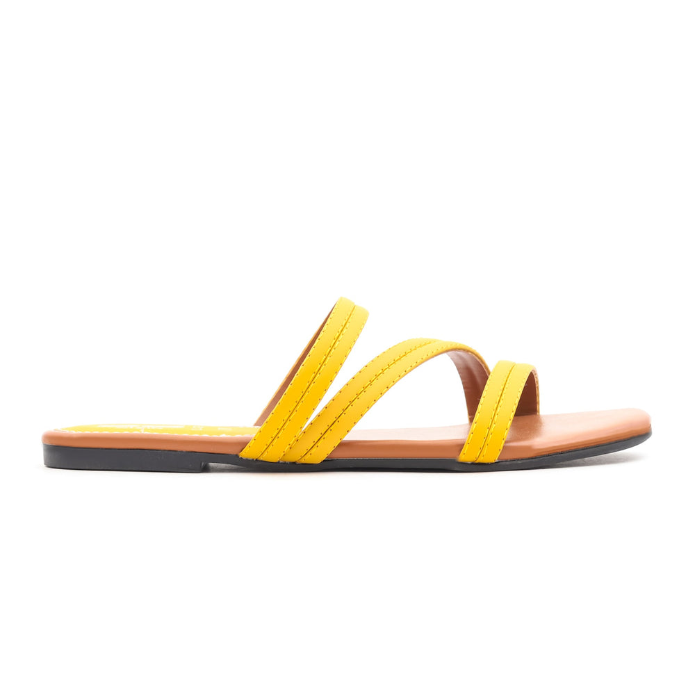 Yellow Casual Chappal CL1290