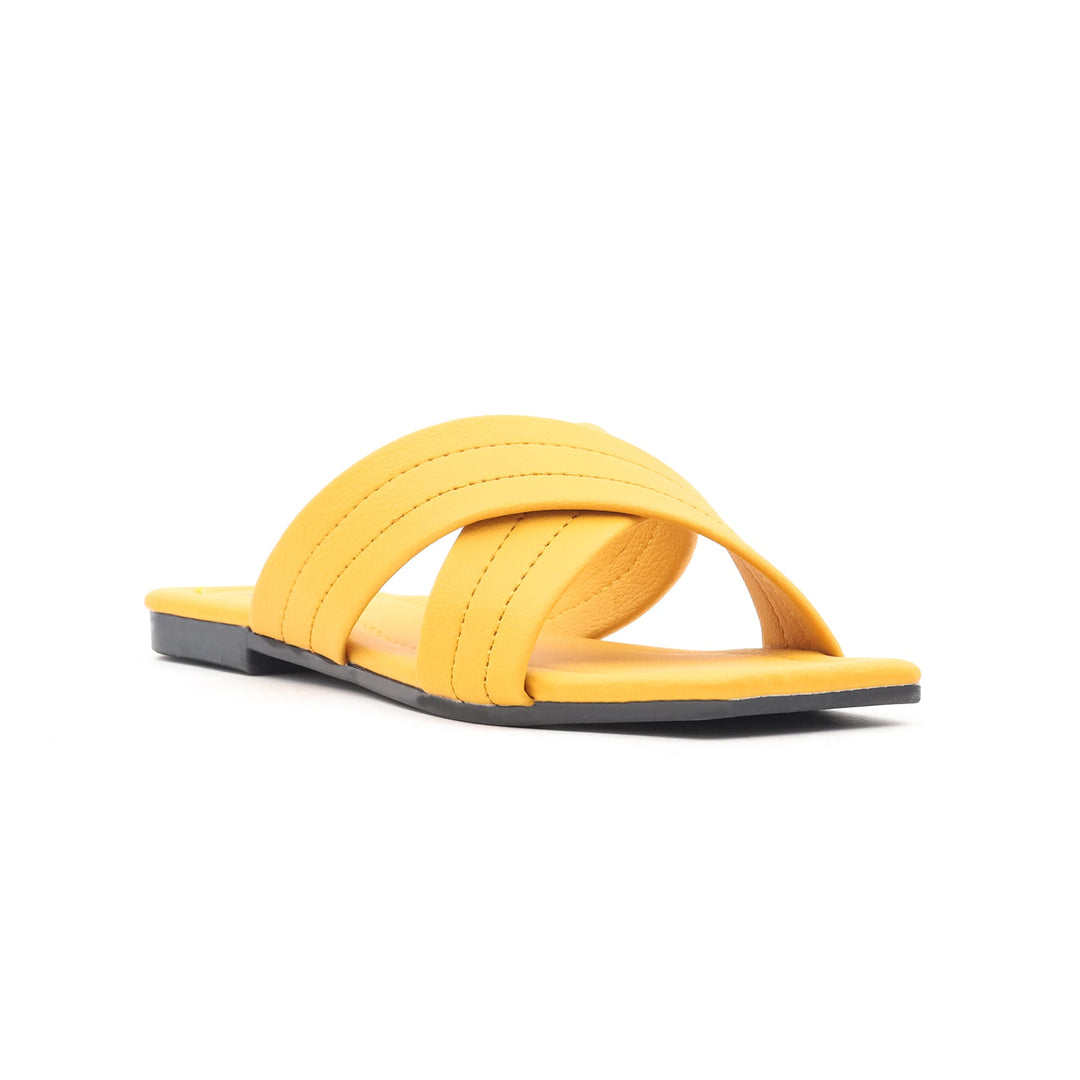 Yellow Casual Chappal CL1348