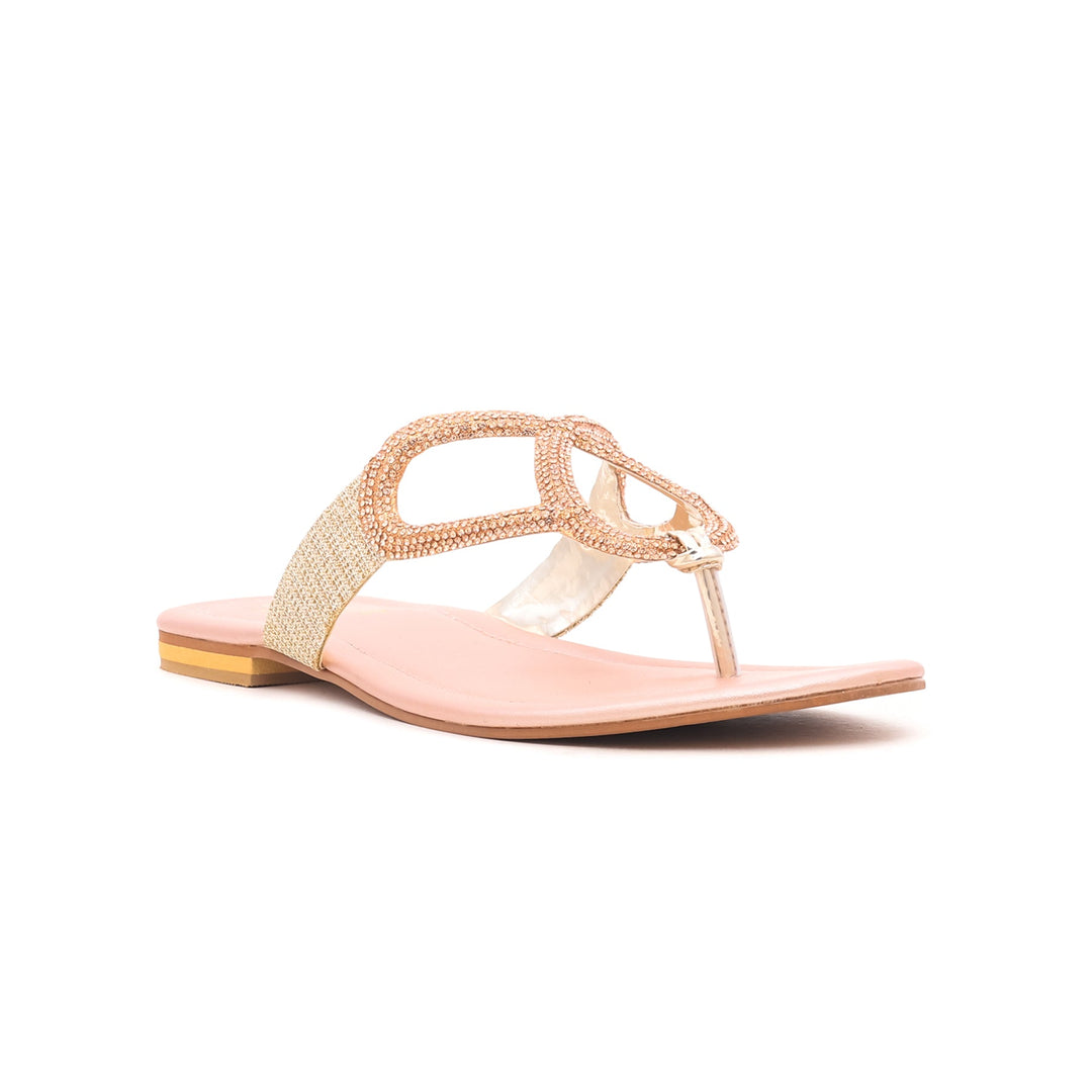 Peach Fancy Chappal FN0614