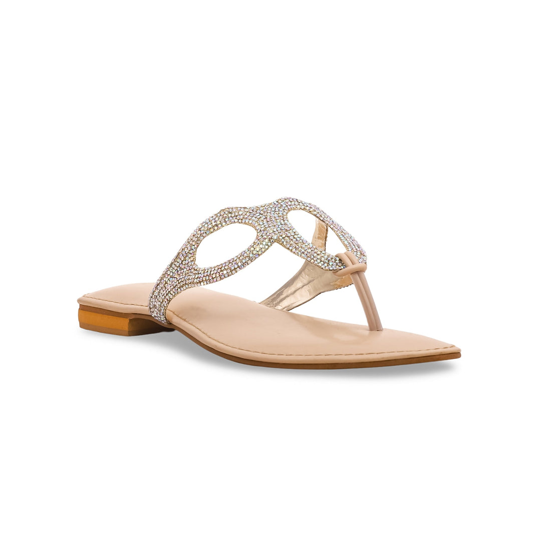 Golden Fancy Chappals FN0681