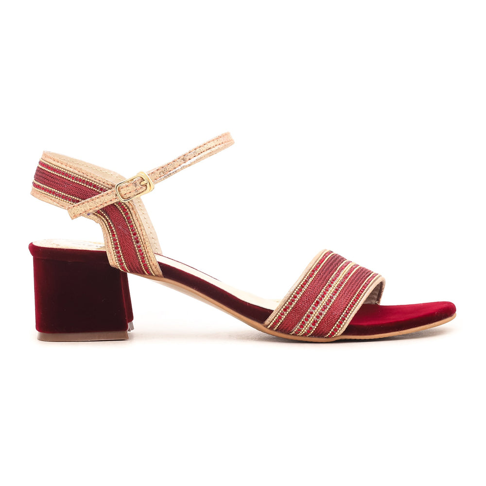 Maroon Fancy Sandal FN5314