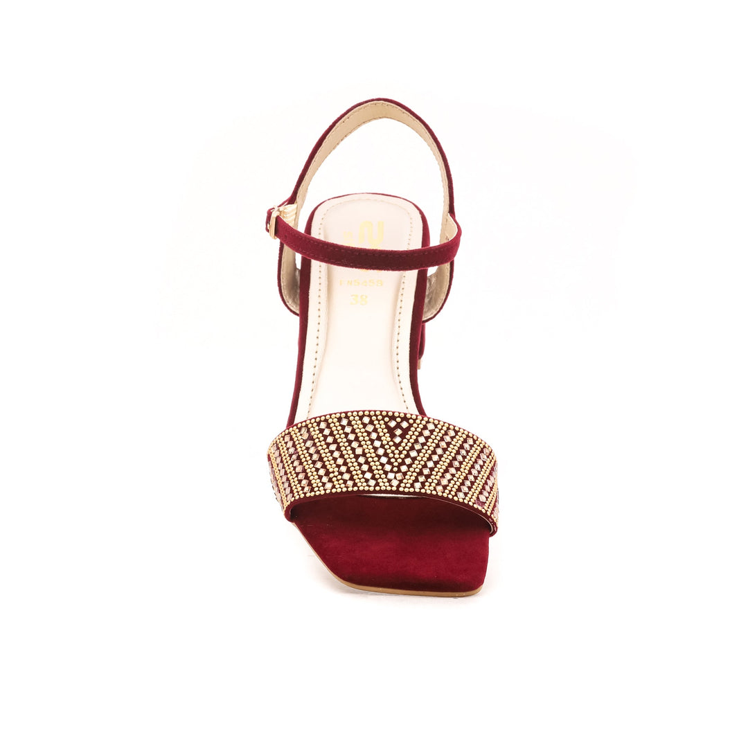 Maroon Fancy Sandal FN5459