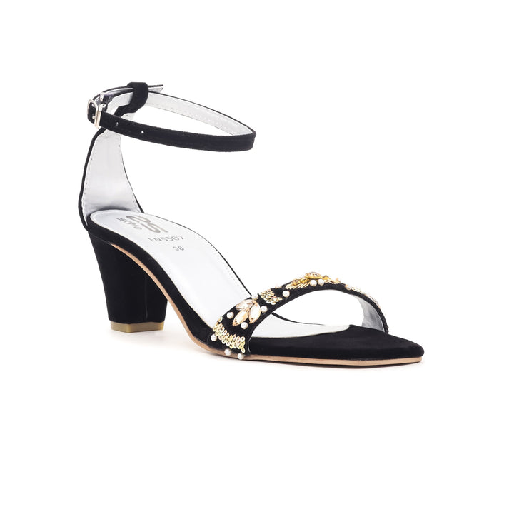 Black Fancy Sandal FN5507