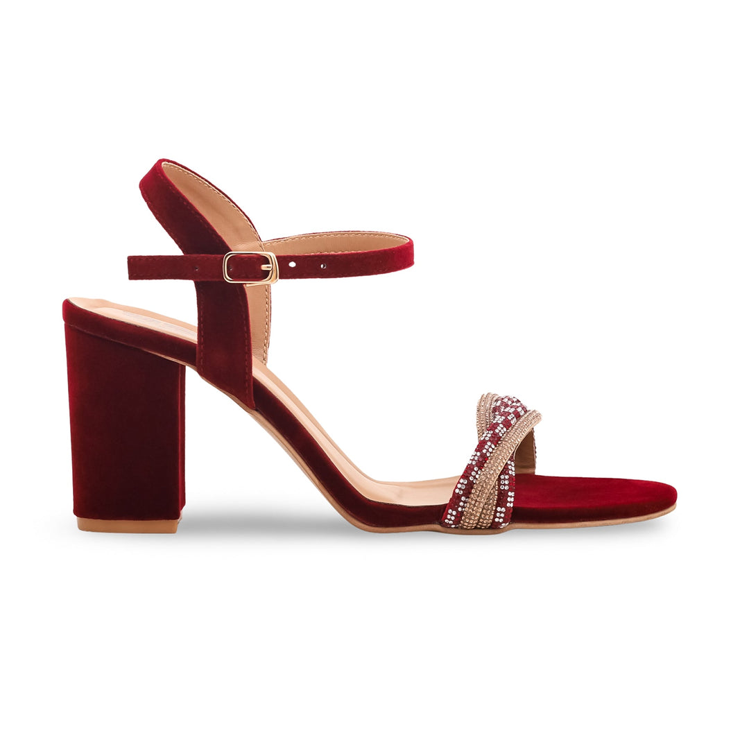 Maroon Fancy Sandals FN5570