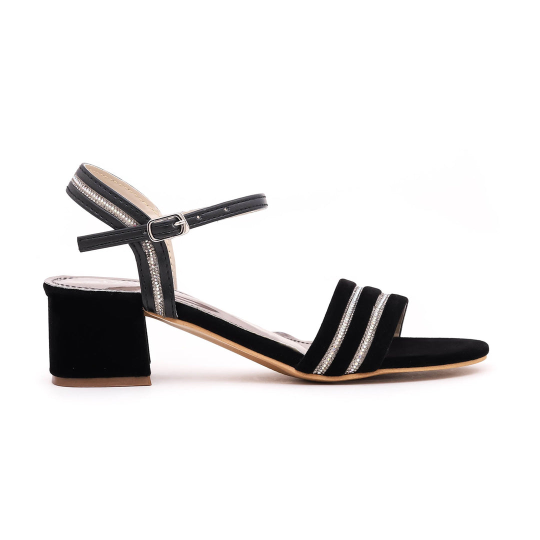 Black Fancy Sandal FN5619