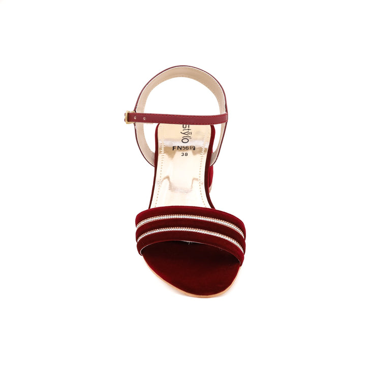 Maroon Fancy Sandal FN5619