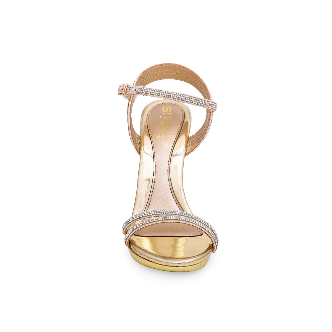 Golden Fancy Bridal Sandal FN5775