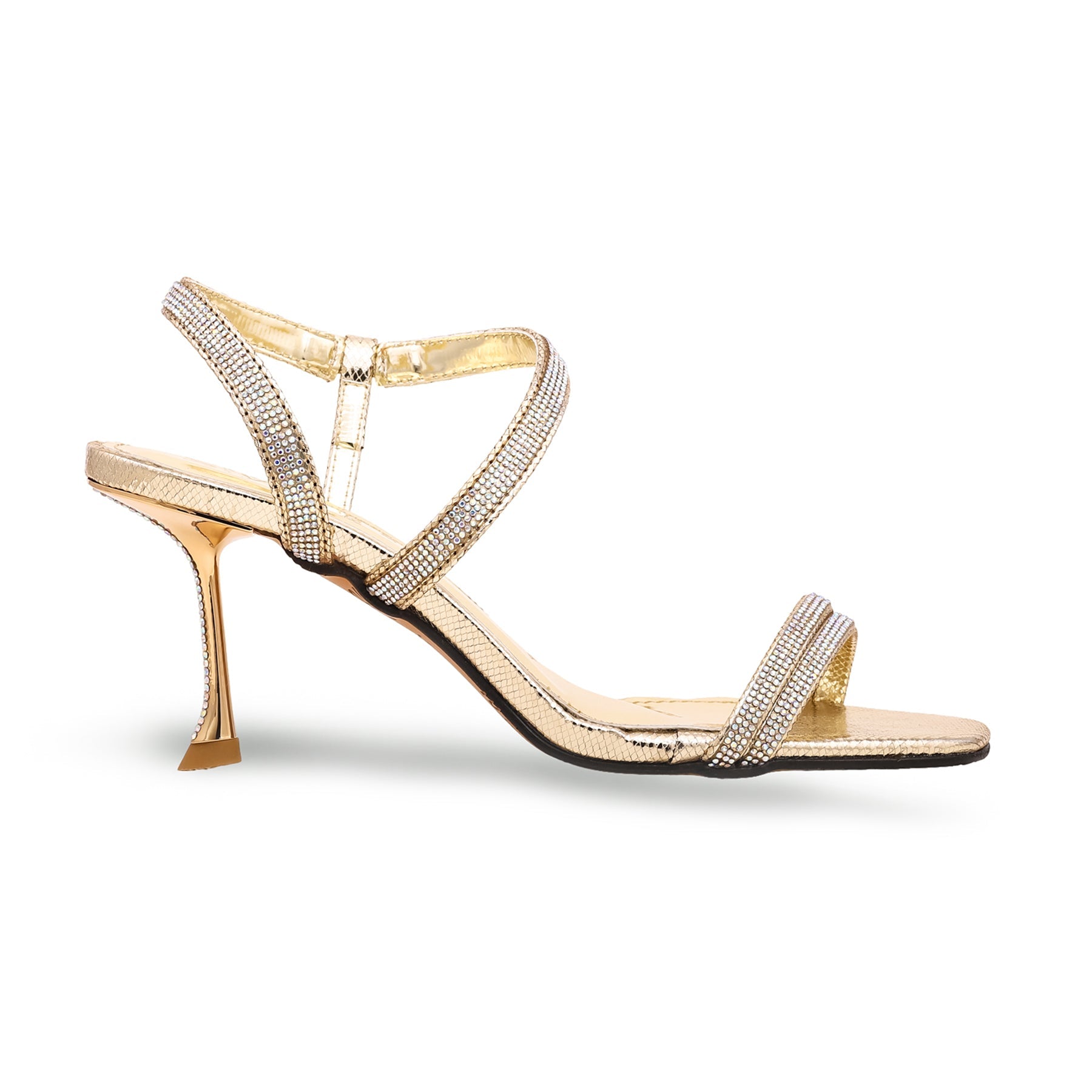 Golden Fancy Bridal Sandal FN5853