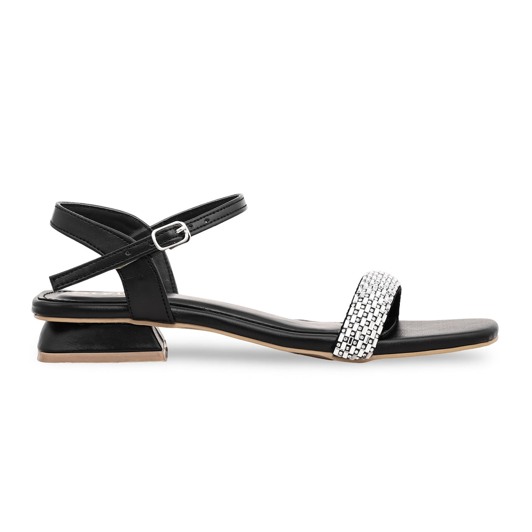 Black Fancy Sandal FN5858