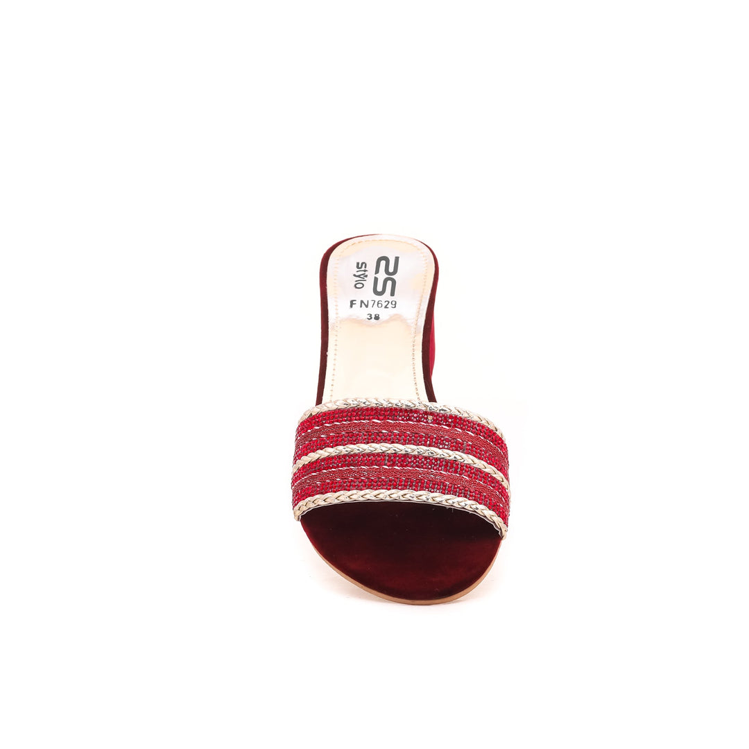 Maroon Fancy Slipper FN7629