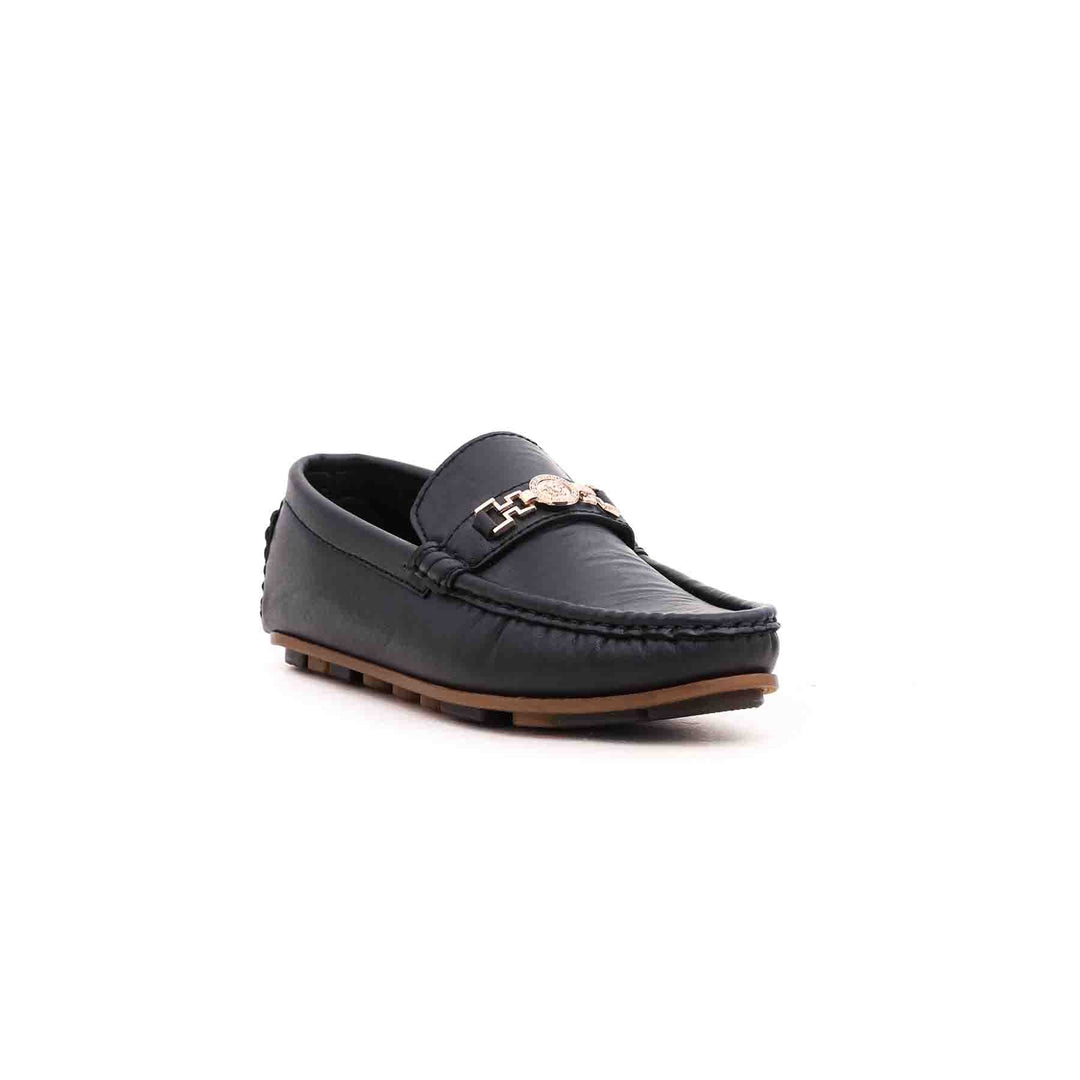 Boys Black Formal Moccasin KD0369