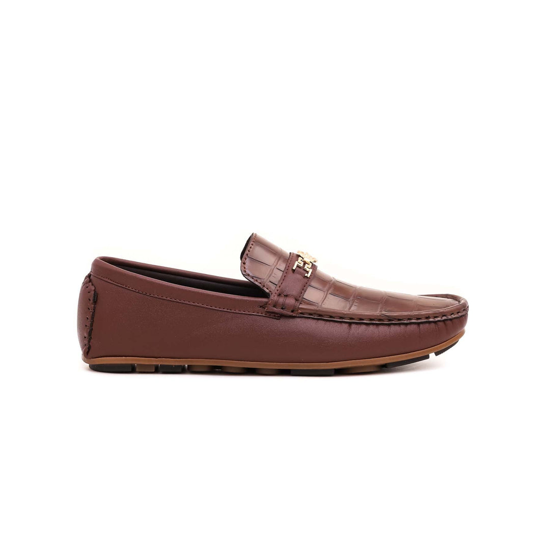 Boys Brown Formal Moccasin KD0375