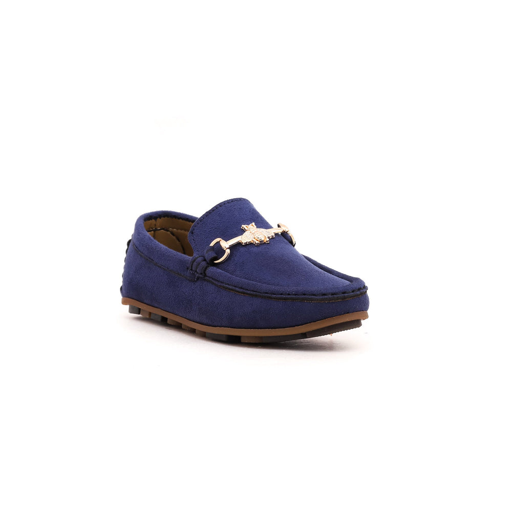 Boys Navy Formal Moccasin KD0378