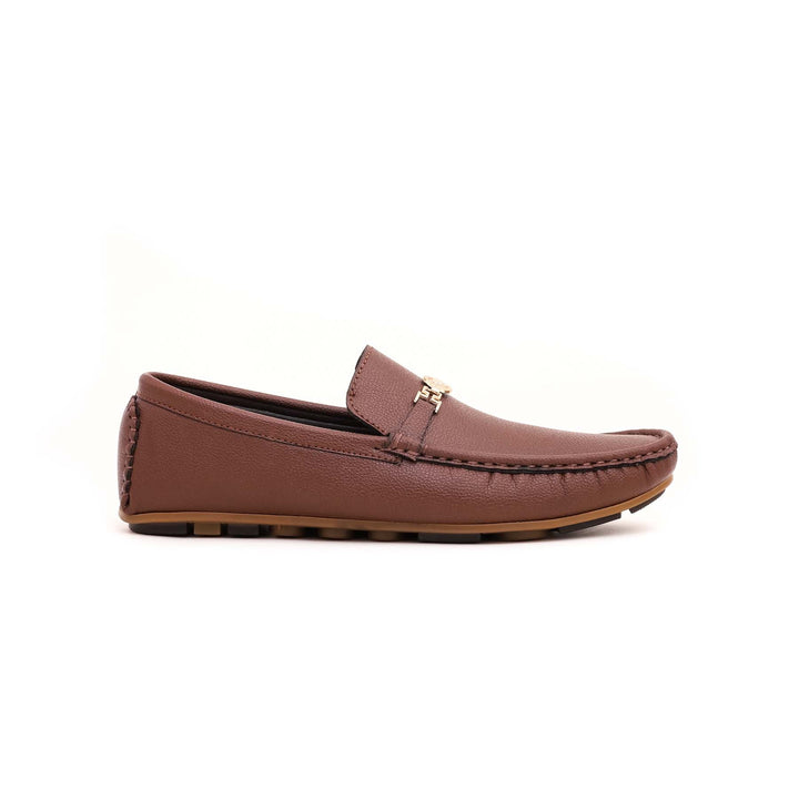 Boys Brown Formal Moccasin KD0382