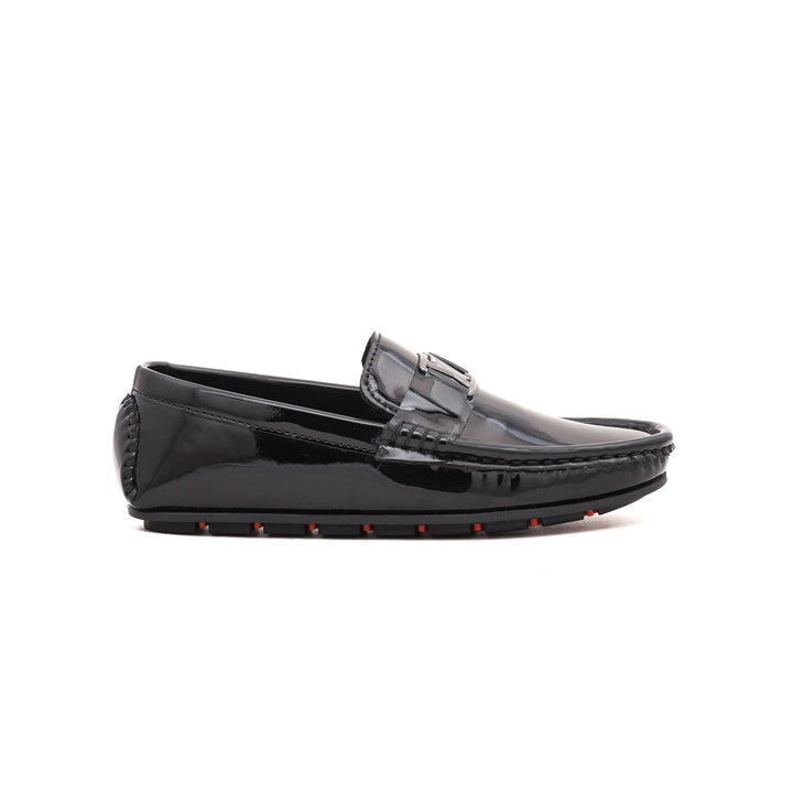 Boys Black Formal Moccasin KD0414