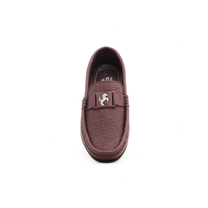 Boys Coffee Formal Moccasin KD0415