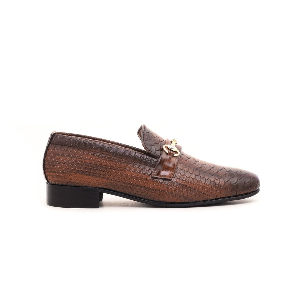 Boys Brown Formal Moccasins KD0422