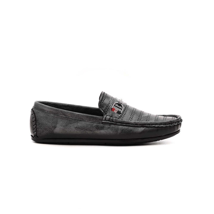 Boys Black Formal Moccasin KD0435