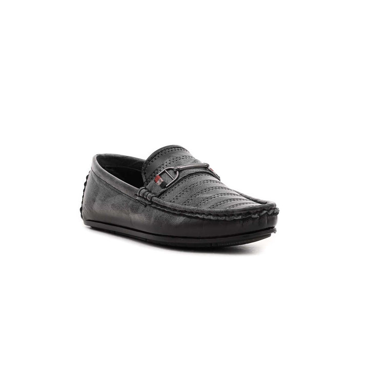 Boys Black Formal Moccasin KD0435