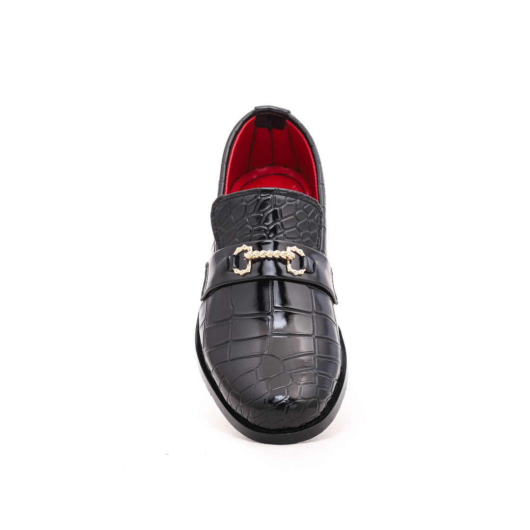 Boys Black Formal Shoes KD0459