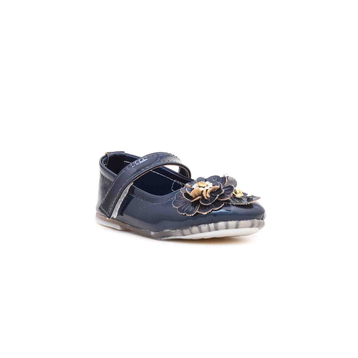 Girls Navy Formal Pumps KD0497