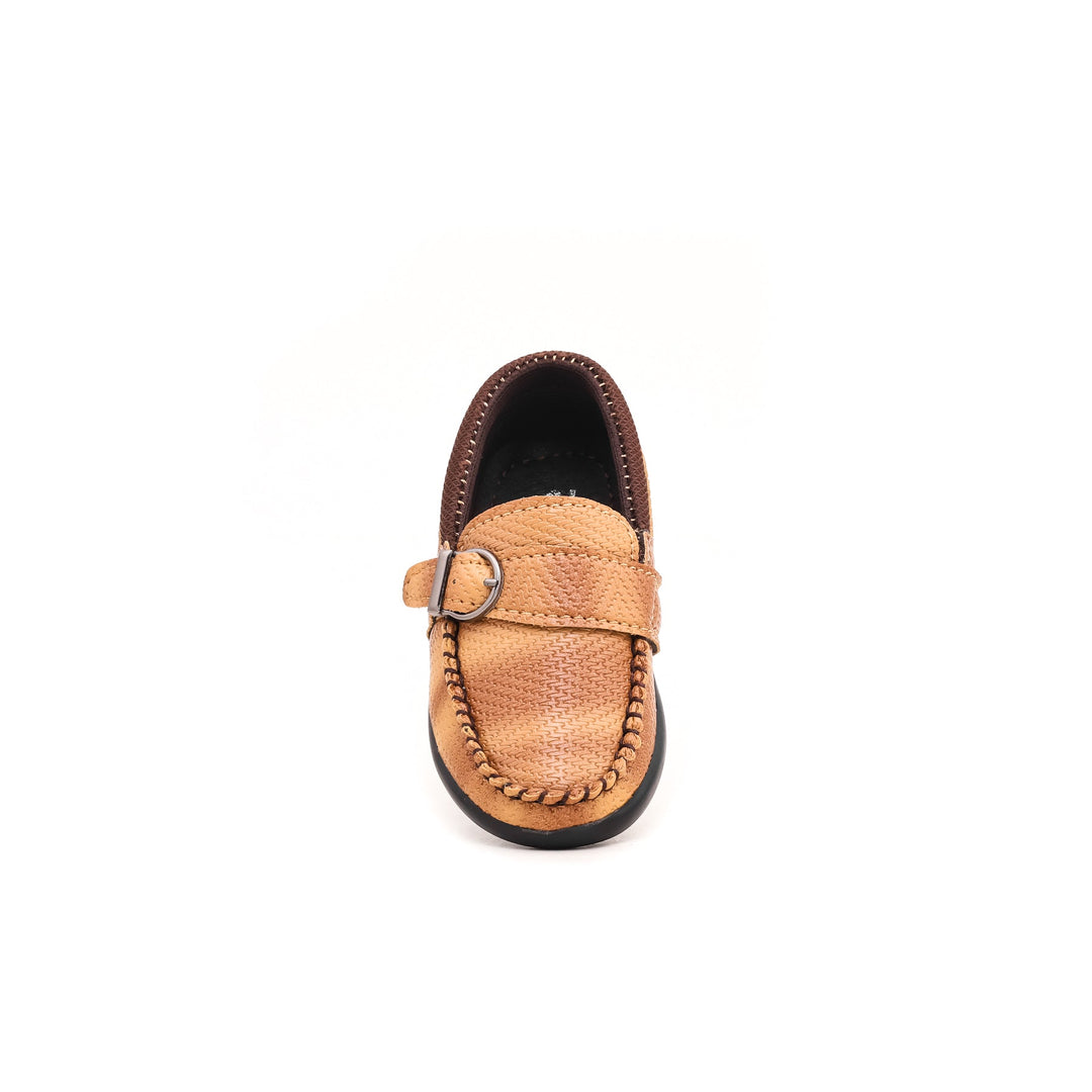 Boys Brown Formal Moccasin KD0513