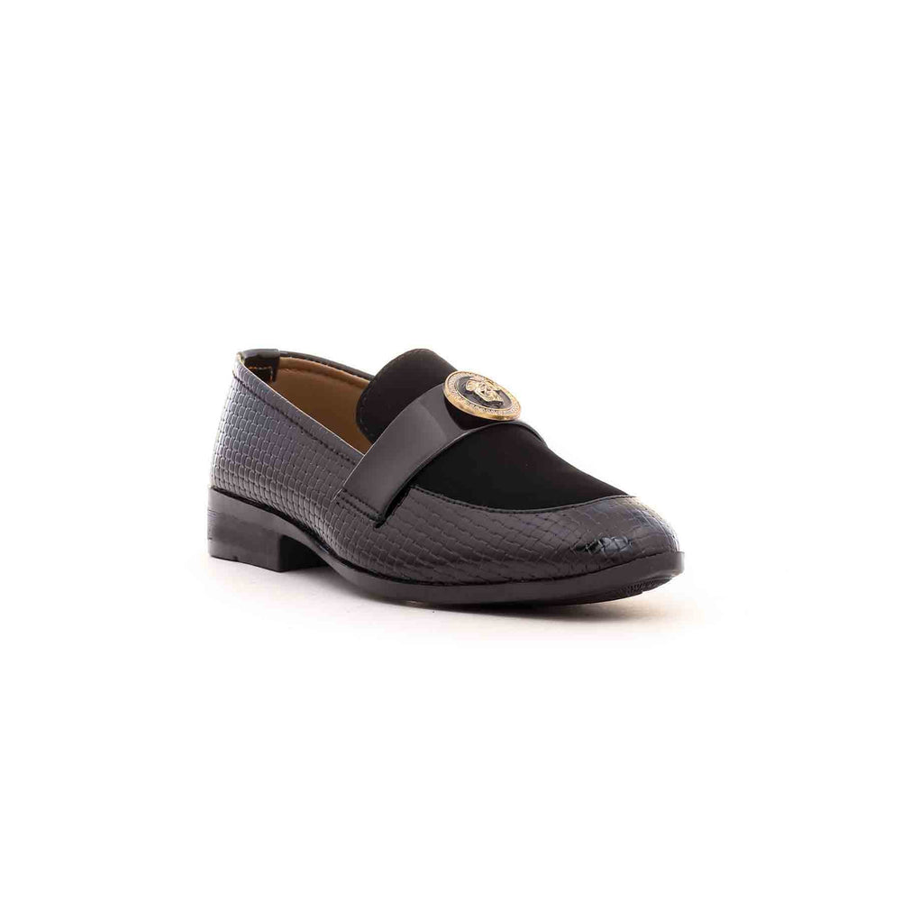 Boys Black Formal Shoe KD0648