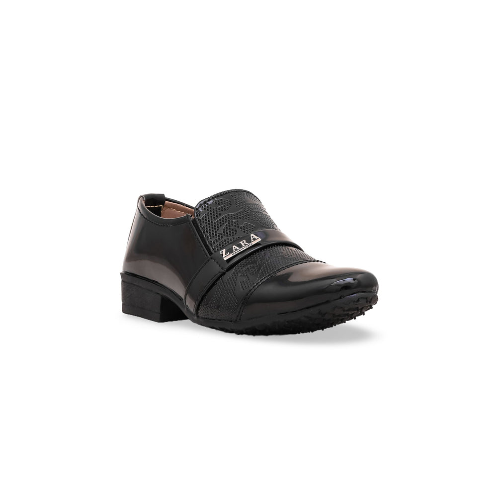 Boys Black Formal Shoe KD0708