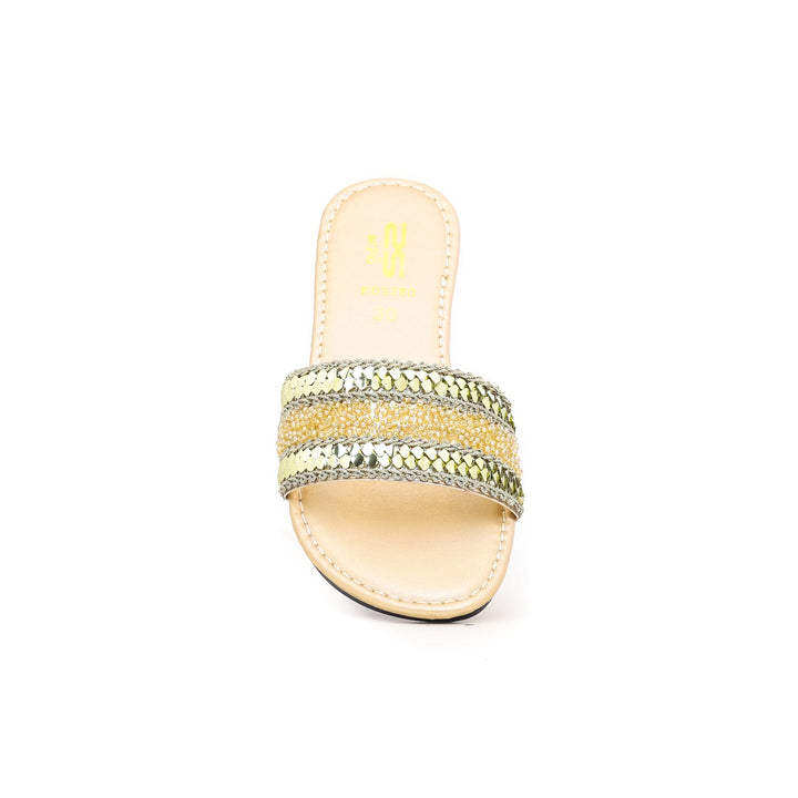 Girls Golden Casual Slipper KD5280