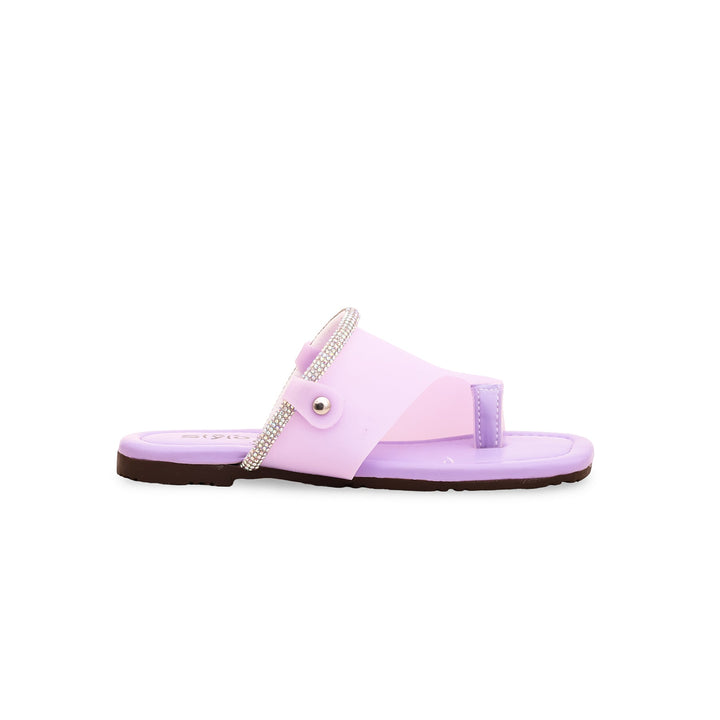 Girls Purple Formal Slipper KD5343