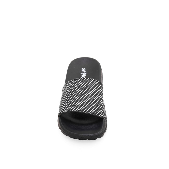 Girls Black Casual Slipper KD5419