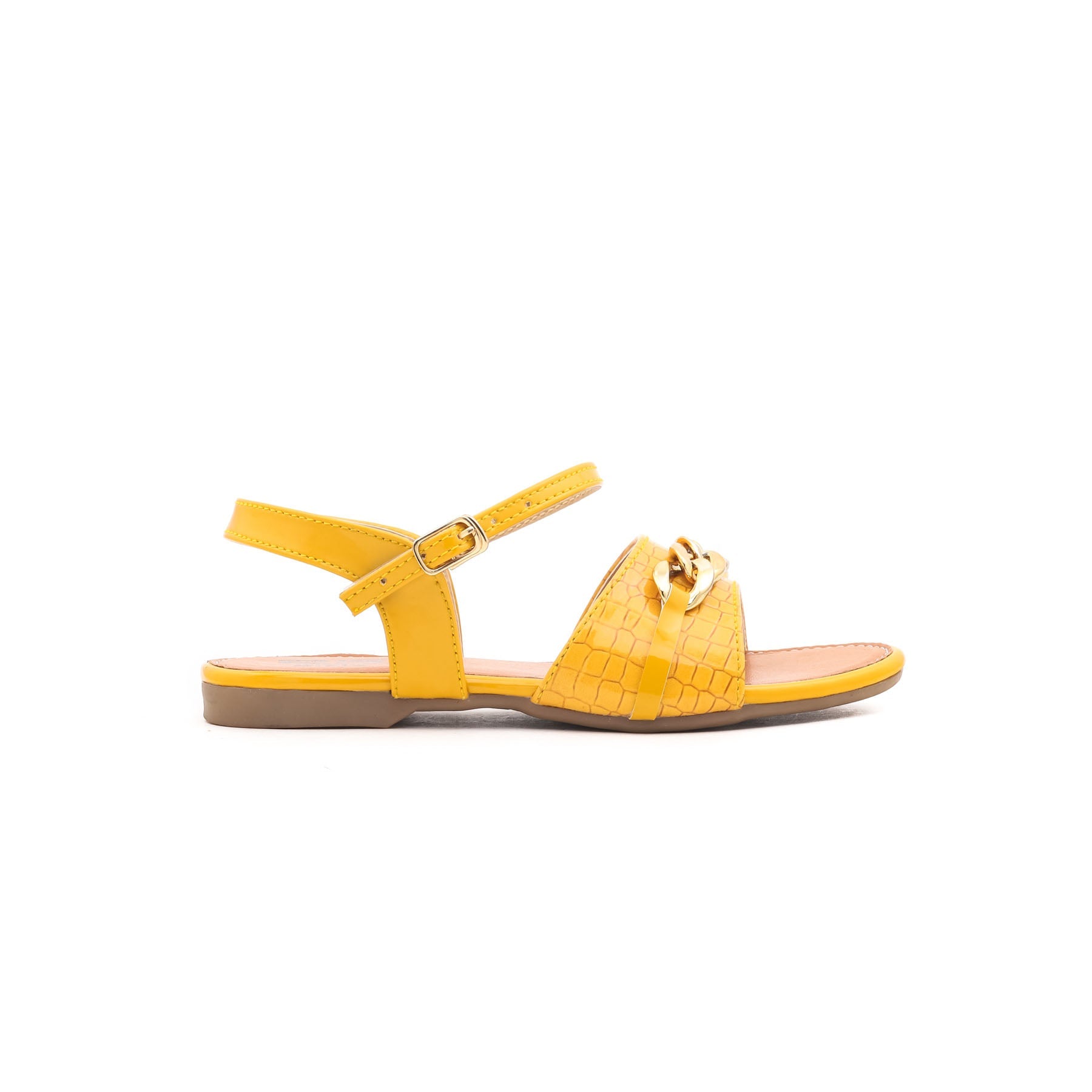 Girls Yellow Formal Sandal KD7446