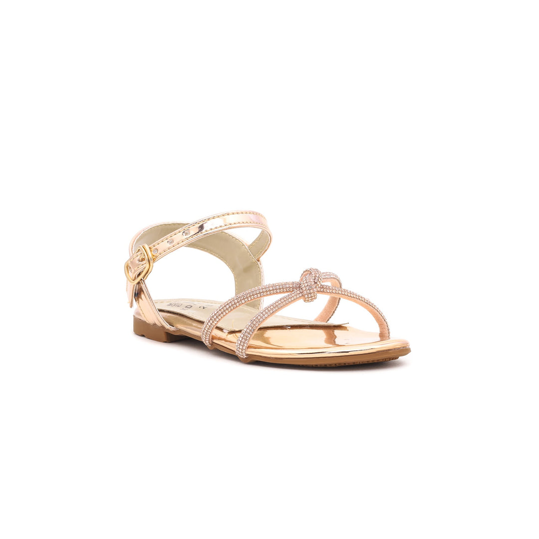 Girls Peach Fancy Sandal KD7677