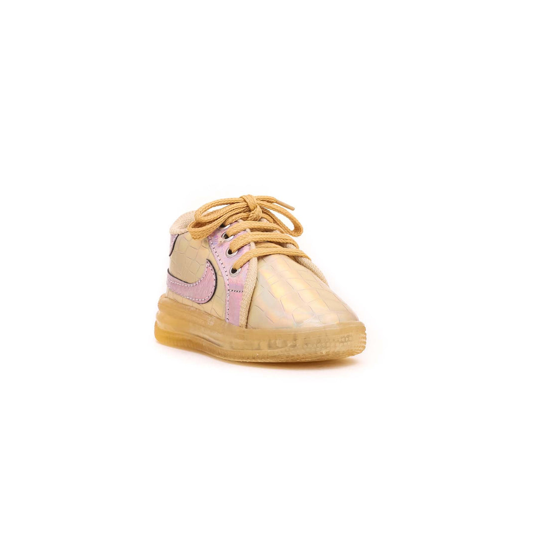 Babies Golden Casual Booties KD7738