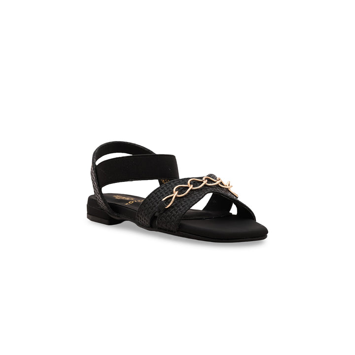 Girls Black Formal Sandal KD7809