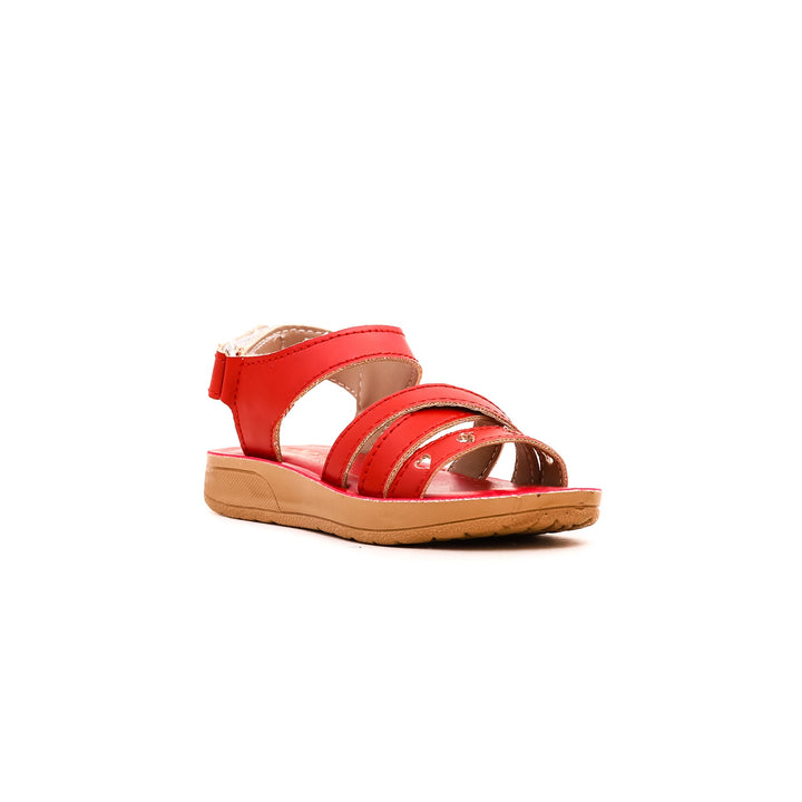 Girls Red Casual Sandal KD7813