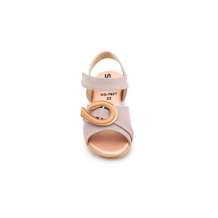 Girls Champagne Fancy Sandal KD7827